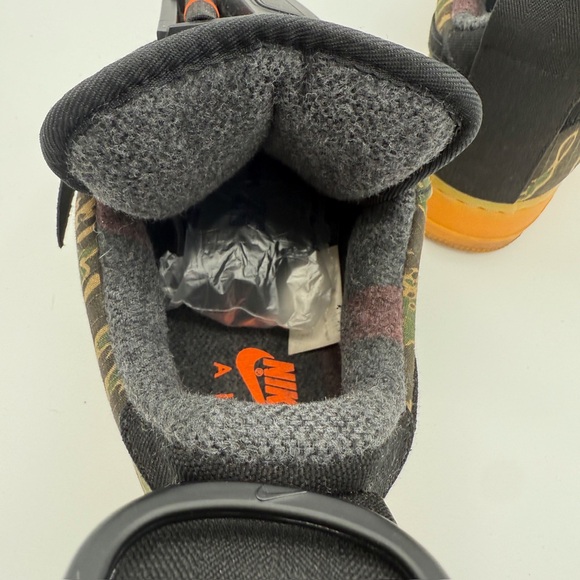 Nike Air Force 1 One Utility Carhartt WIP Tiger Camo Gum Bottom Sneakers - Picture 6 of 6